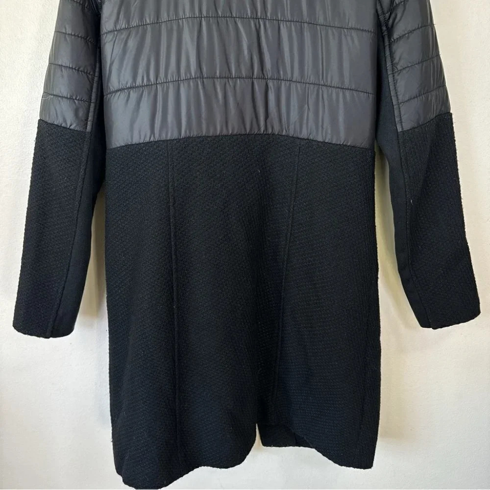 BCBGeneration Quilted Textured Long Asymmetric Zipper Jacket - Picture 16 of 16
